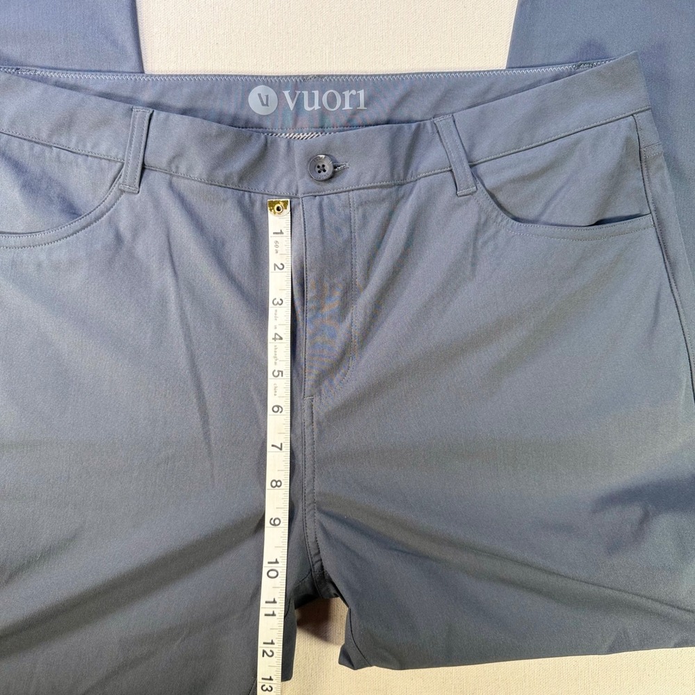 Vuori Mens 38 Meta Pant  Grey Technical Chino Performance Trousers Classic Nice - Picture 4 of 16
